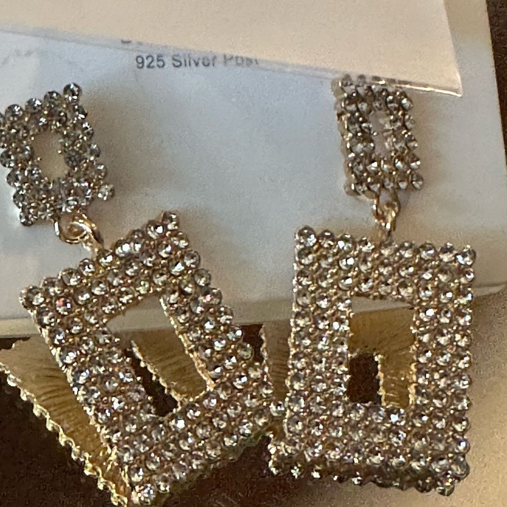 Sparkling Dangly Earrings Rhinestones Hanging Earrings